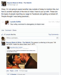 In what world do Black women deride Black men by accepting respectful treatment from guys outside our race?  