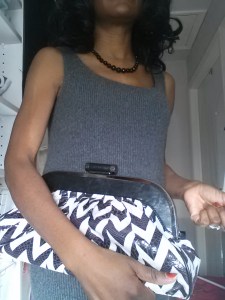 Cashmere Dress ZigZag Cllutch